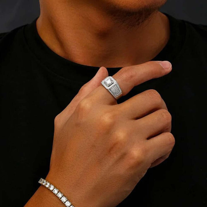1.0 Carats VVS1 Moissanite Men Ring DE - Markus Dayan