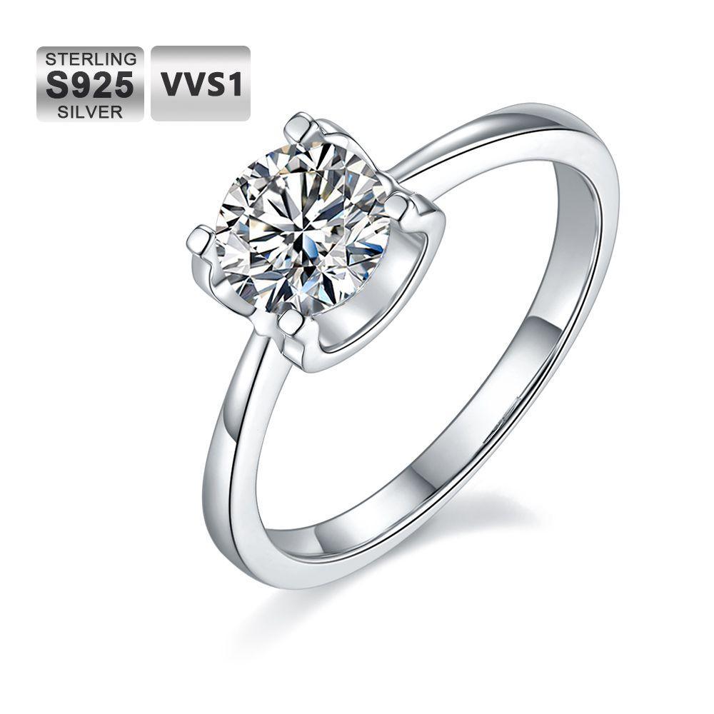 1.0 Carats VVS1 Moissanite Rings WA - Markus Dayan
