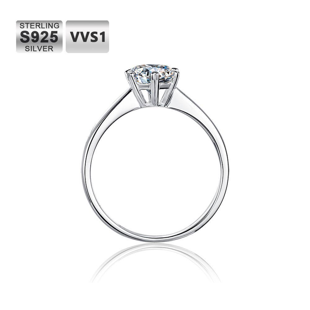 1.0 Carats VVS1 Moissanite Rings WK - Markus Dayan