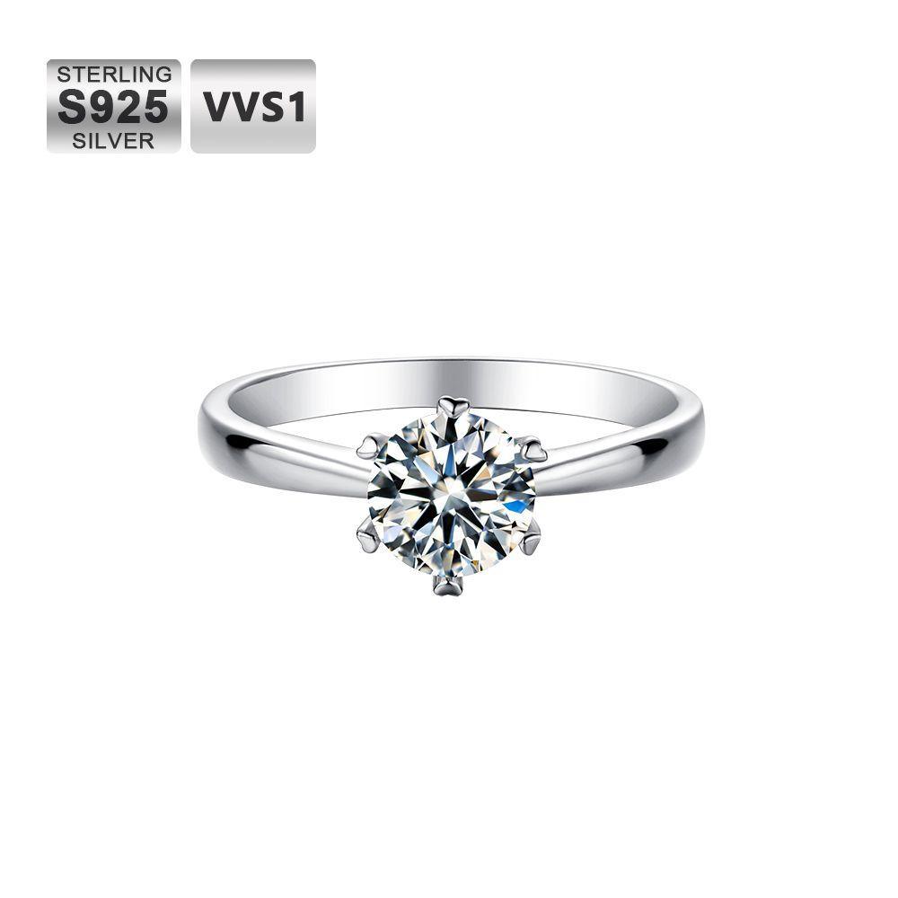 1.0 Carats VVS1 Moissanite Rings WK - Markus Dayan