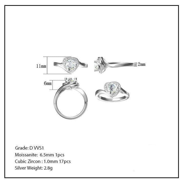 1.0 Carats VVS1 Moissanite Rings WS - Markus Dayan