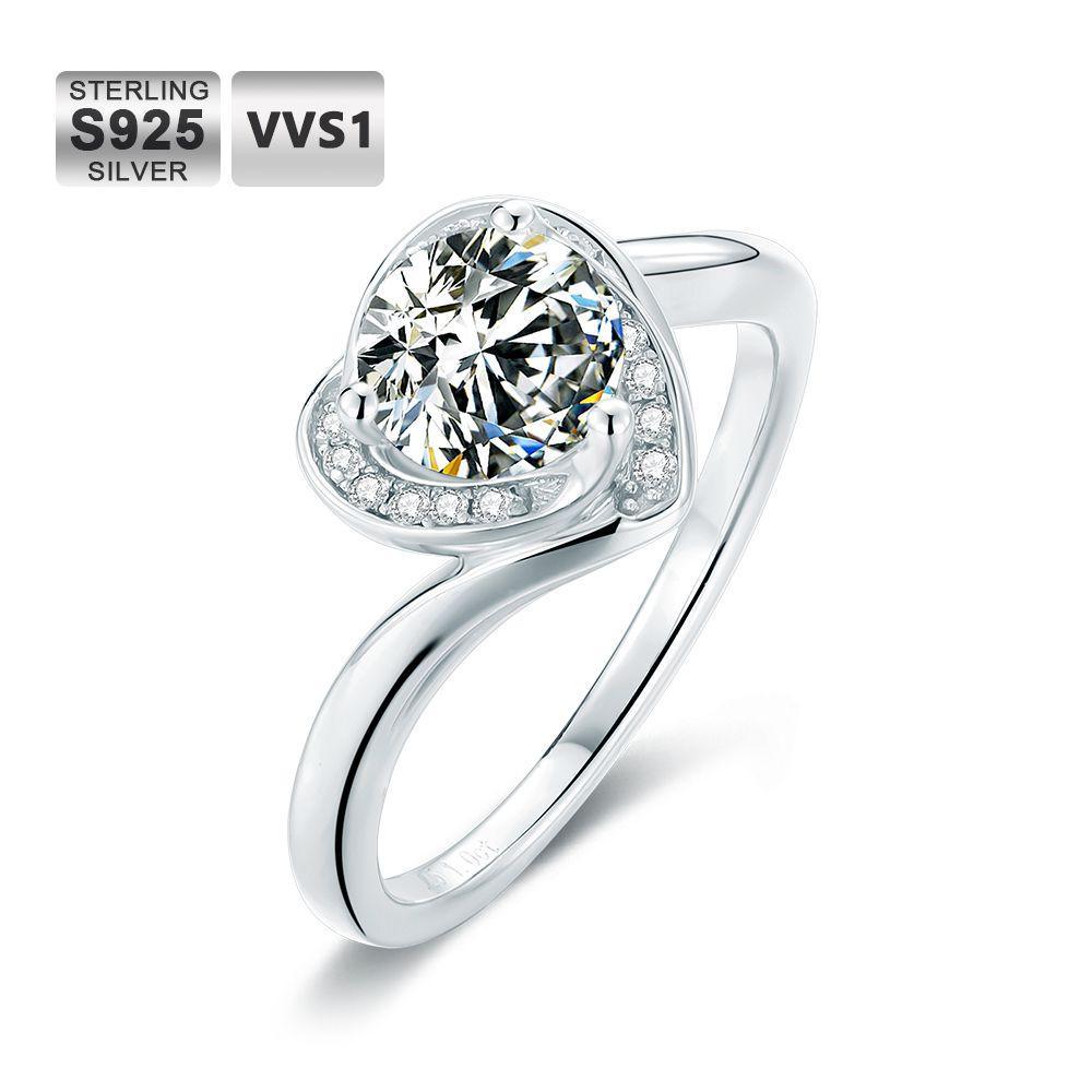 1.0 Carats VVS1 Moissanite Rings WS - Markus Dayan
