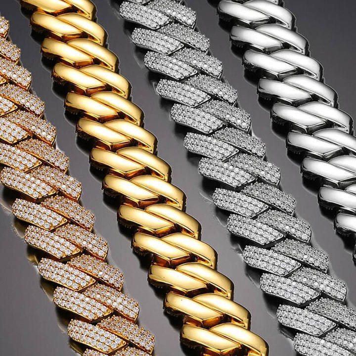 19mm Iced Cuban Prong Bracelet - Markus Dayan