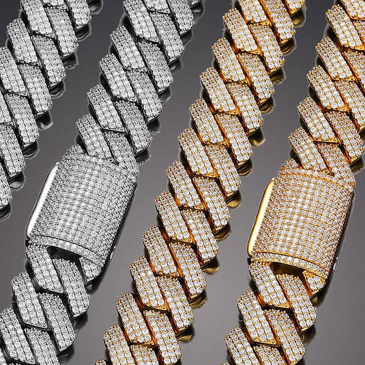 19mm Iced Cuban Prong Bracelet - Markus Dayan