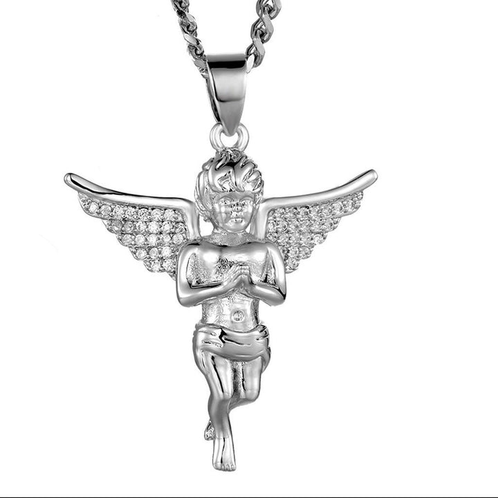 Iced Angel Diamond Pendant 14K Gold - Markus Dayan