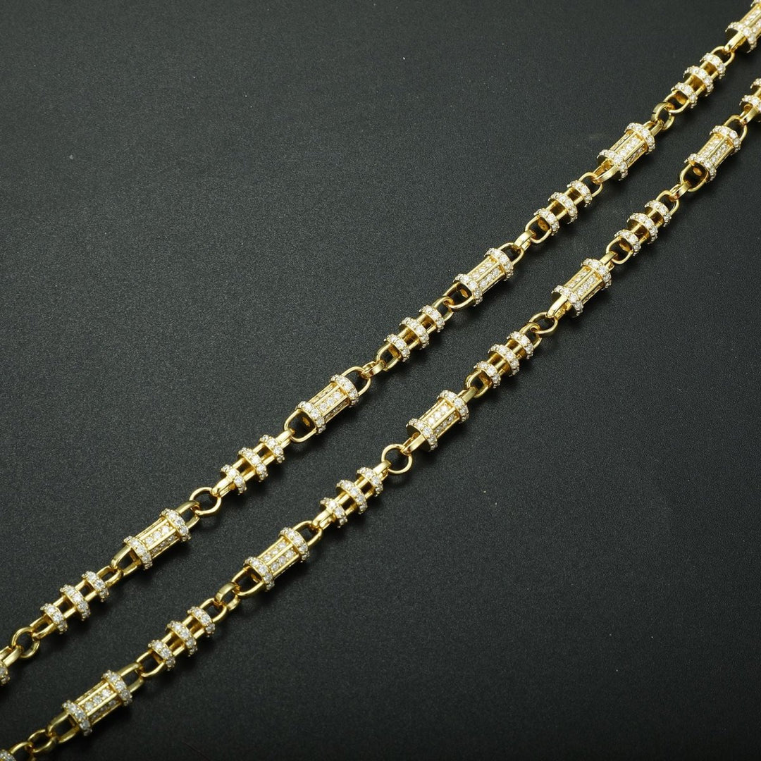 10mm 925 Sterling Silver Moissanite Garden Chain Necklace - Markus Dayan