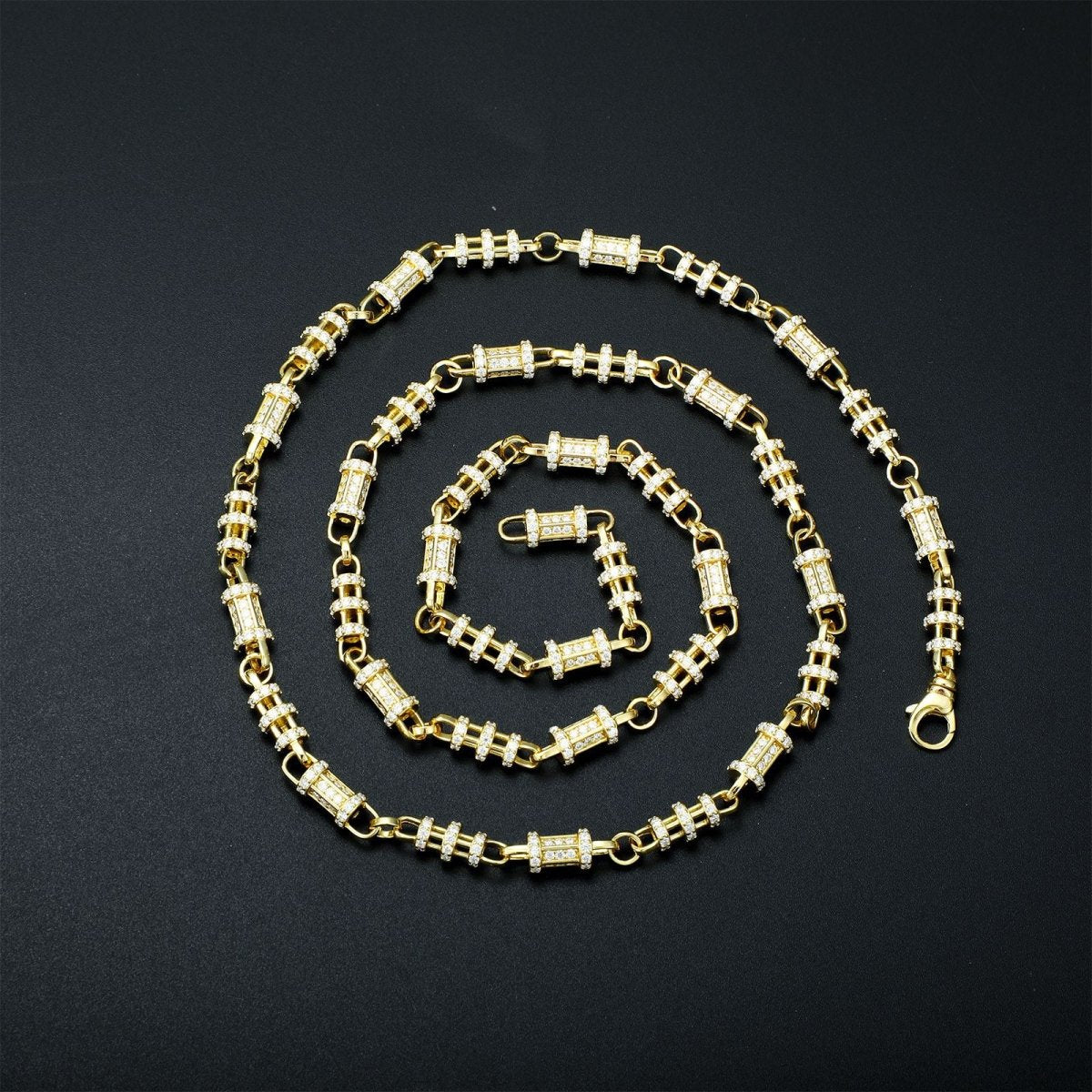 7mm 925 Sterling Silver Moissanite Garden Chain Necklace