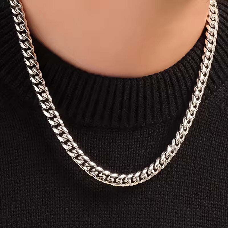 10mm Miami Cuban Link Chain Box Clasp 18k White Gold - Markus Dayan