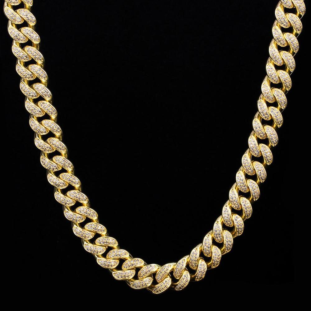 12MM Diamond Cuban Link Chain 18K Gold - Markus Dayan