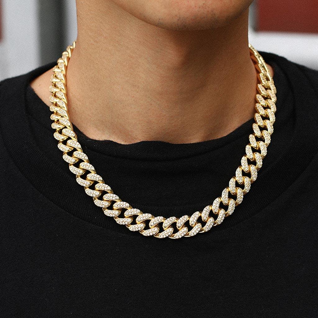 12MM Diamond Cuban Link Chain 18K Gold - Markus Dayan