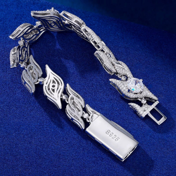 12mm S925 VVS Moissanite Eye and Thorns Bracelet - Markus Dayan