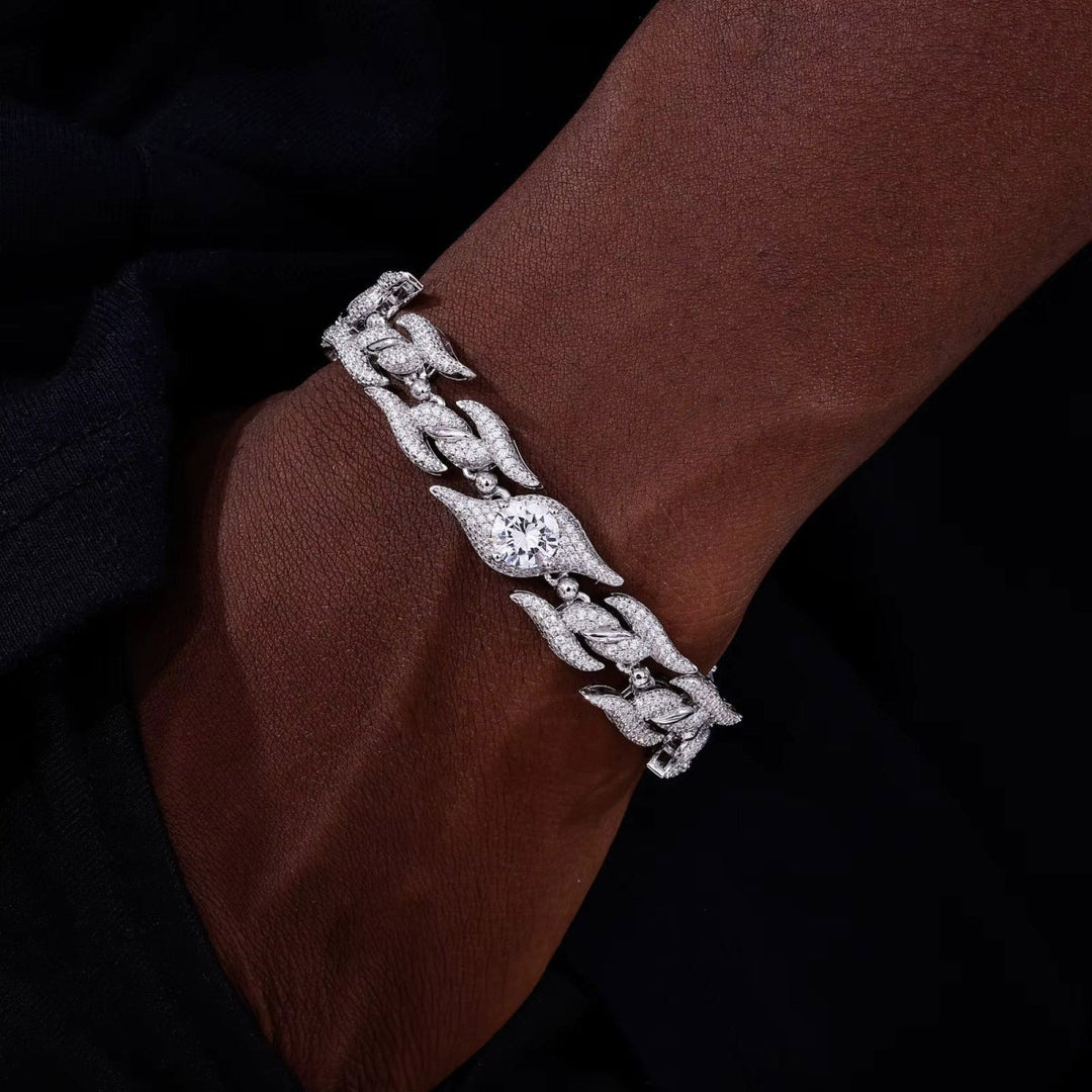 12mm S925 VVS Moissanite Eye and Thorns Bracelet - Markus Dayan