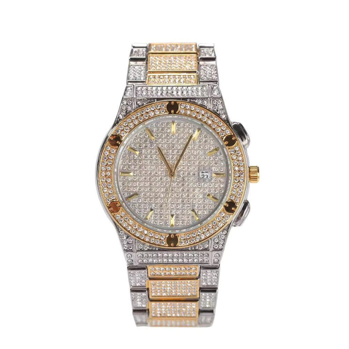 18K Gold Diamond Round Shape Mechanical Watch - Markus Dayan
