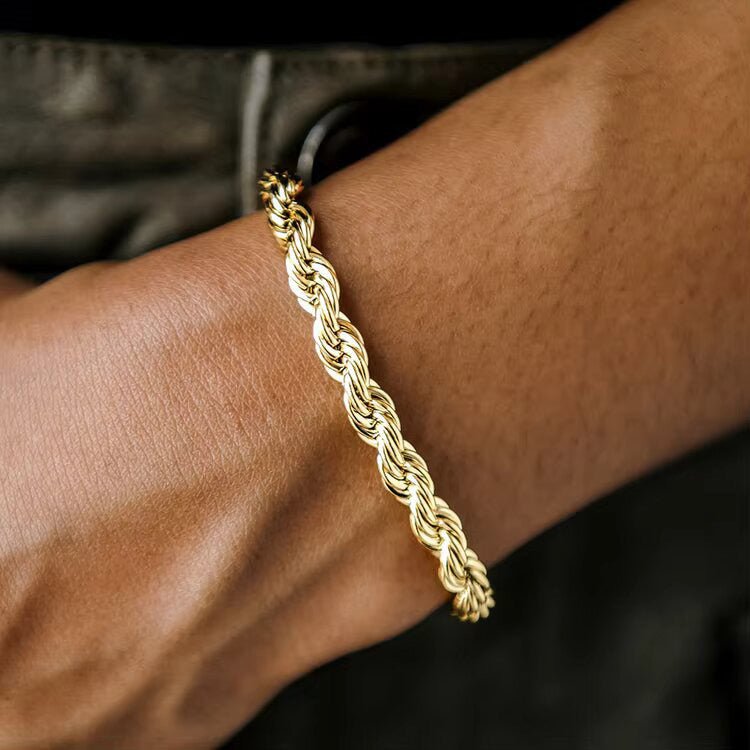 6mm |12mm S925 VVS Moissanite Iced Clasp Rope Bracelet - Markus Dayan