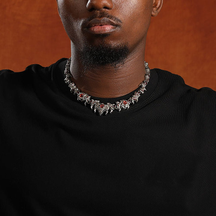 Dragon Red Ruby Iced Cuban Diamond Chain - Markus Dayan