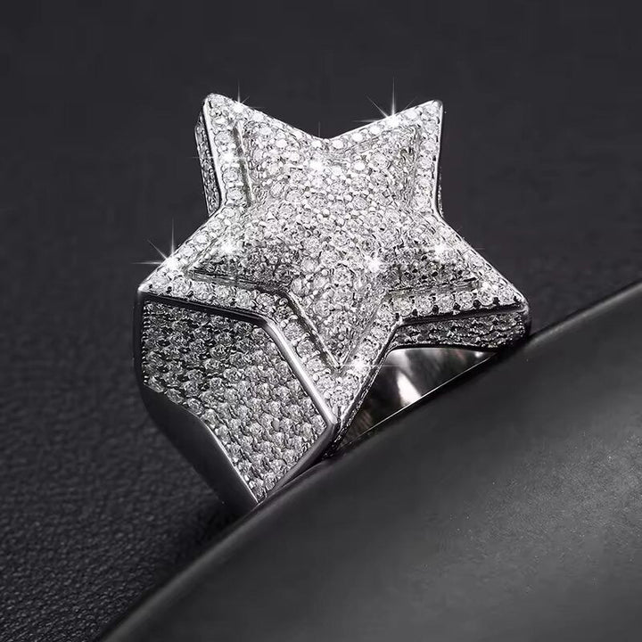 Iced S925 VVS Moissanite Diamond Star Ring - Markus Dayan