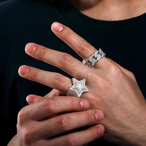 Iced S925 VVS Moissanite Diamond Star Ring – Markus Dayan