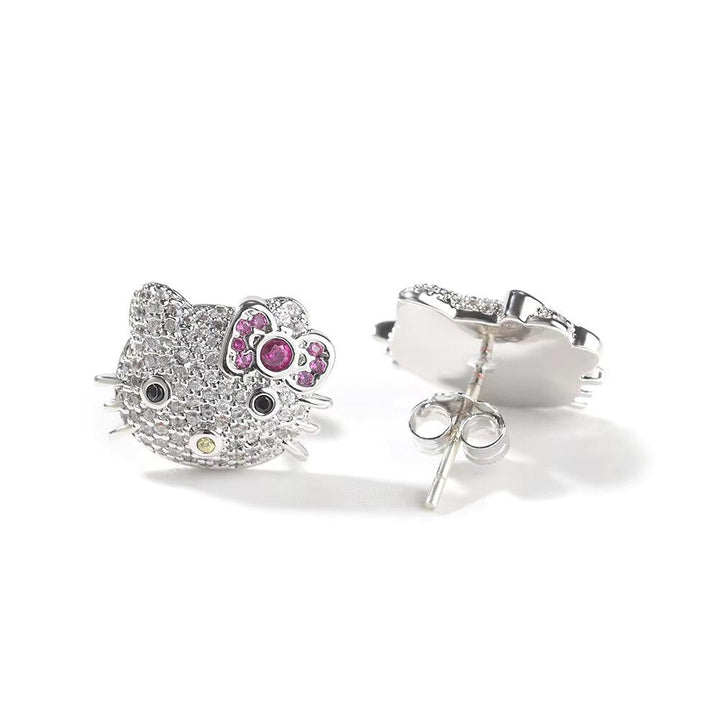 Kitty Cartoon Jewelry Stud Earrings - Markus Dayan