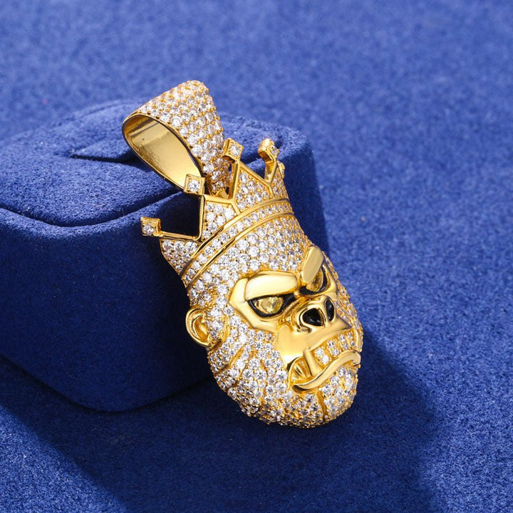 S925 VVS1 Moissanite Diamond King Kong Charm Pendant - Markus Dayan