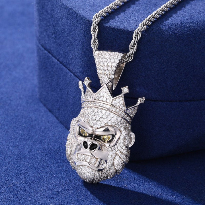 S925 VVS1 Moissanite Diamond King Kong Charm Pendant - Markus Dayan