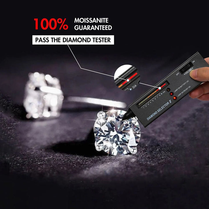 0.6/0.8/1.0 Carats *2 Excellent Moissanite Stud Diamond Earrings - Markus Dayan