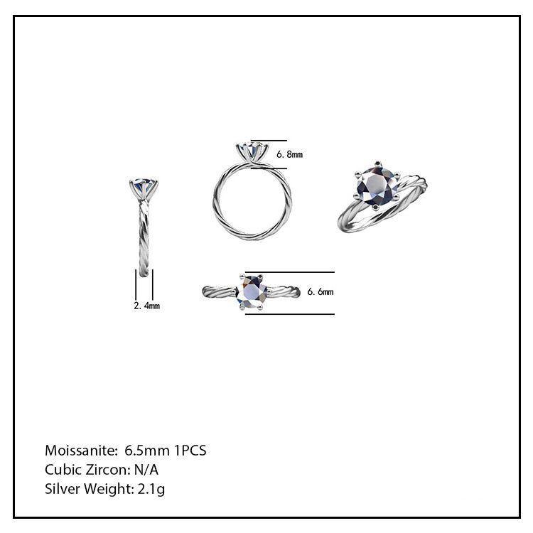 1.0 Carats VVS1 Moissanite Rings WY - Markus Dayan