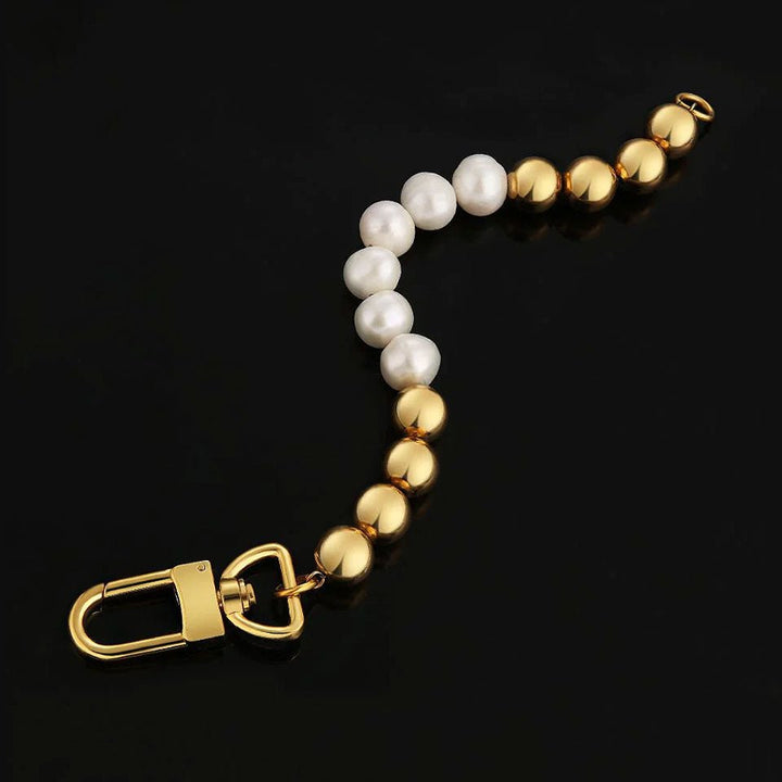 10mm Freshwater Pearl Beaded Bracelet 18K Gold - Markus Dayan