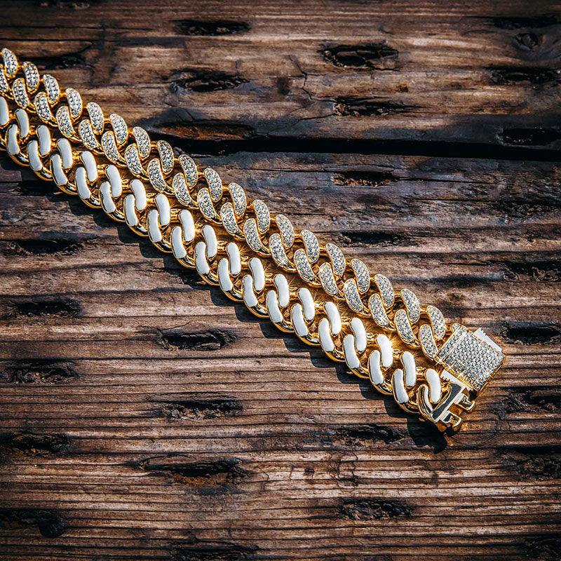 12MM Diamond Cuban Link Chain 14K Gold - Markus Dayan