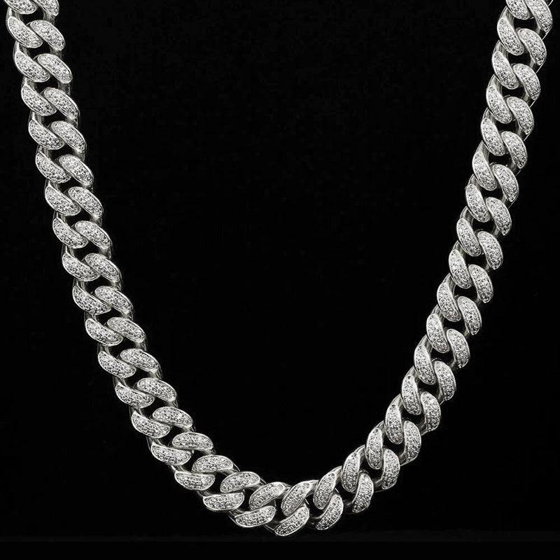 12MM Diamond Cuban Link Chain 14K Gold - Markus Dayan