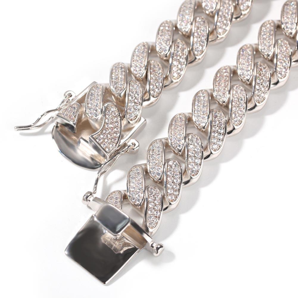20mm Iced Diamond Cuban Chain Necklace - Markus Dayan