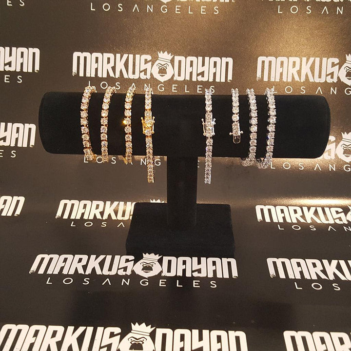 5mm Diamond Tennis Bracelet 18K Gold for Women - Markus Dayan