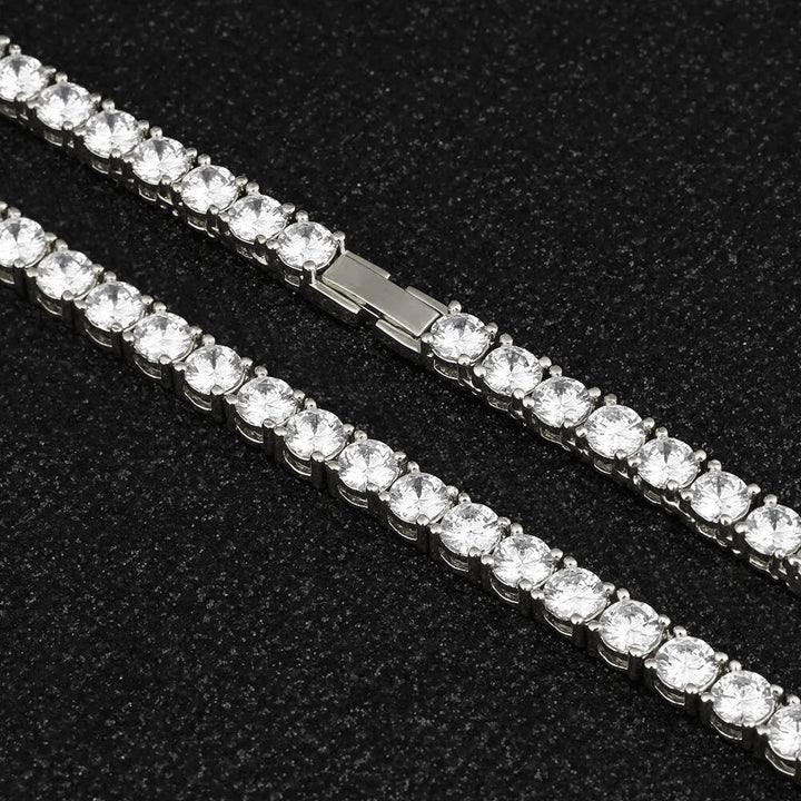 5mm Tennis Chain Necklace In White Gold/14K Gold for Women - Markus Dayan