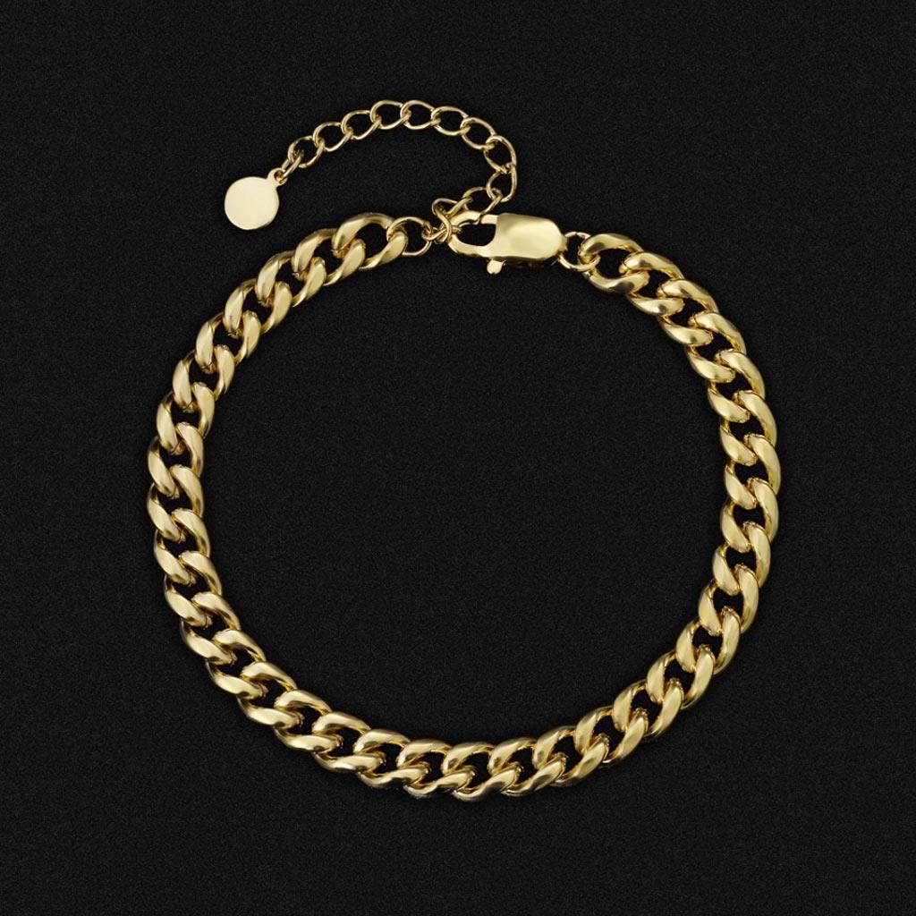 8mm Anklet Miami Cuban Link Curb - Markus Dayan