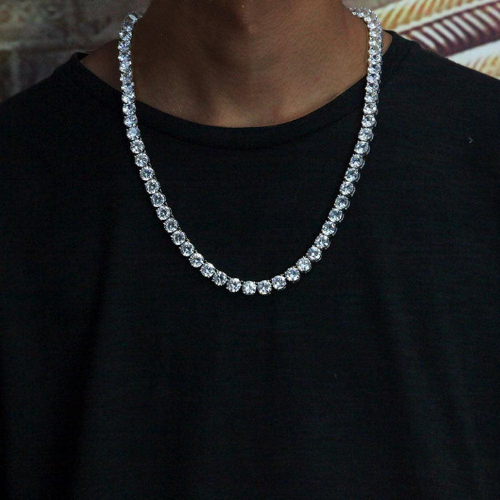 8mm Tennis Diamond Chain Necklace 18K Gold - Markus Dayan