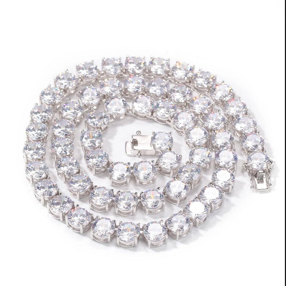 8mm Tennis Diamond Chain Necklace 18K Gold - Markus Dayan