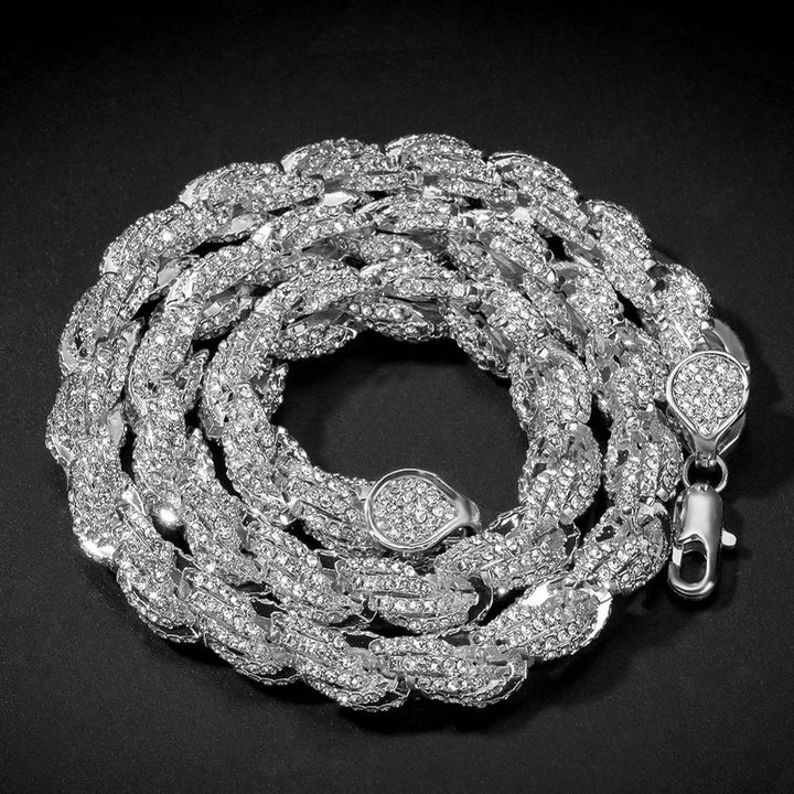 9mm Iced Rope Chain Necklace - Markus Dayan