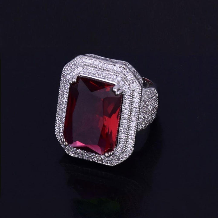 Diamond Big Gem Red Ring Ruby - Markus Dayan