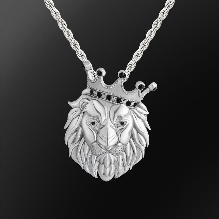 Diamond Crown Lion Pendant 18K Gold - Markus Dayan