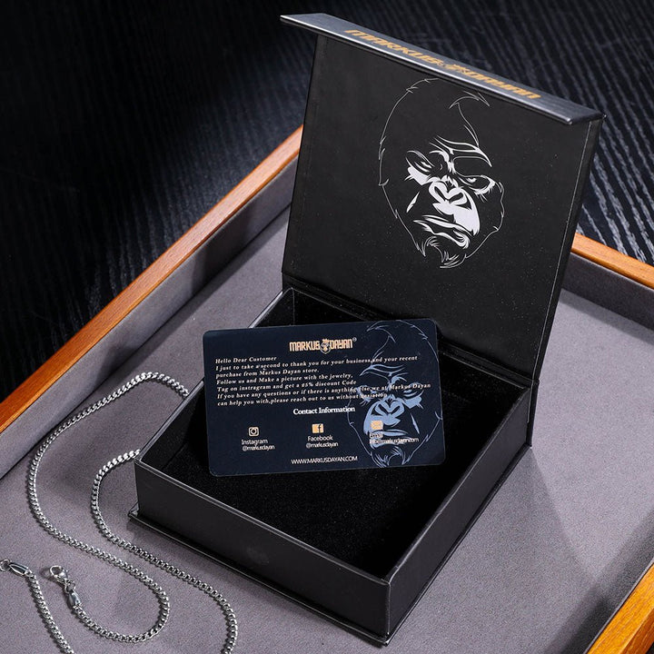 Iced 3D Panda Pendant Custom Necklace 18K Gold - Markus Dayan