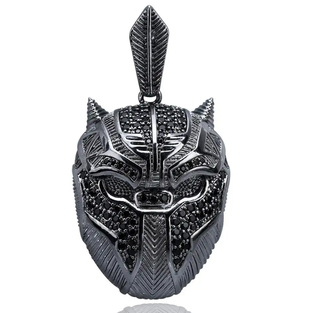 Iced Black Panther Mask Marvel Pendant - Markus Dayan