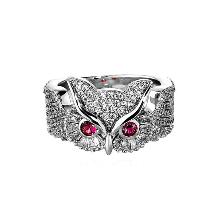 Iced Diamond Owl Ring 14K Gold - Markus Dayan