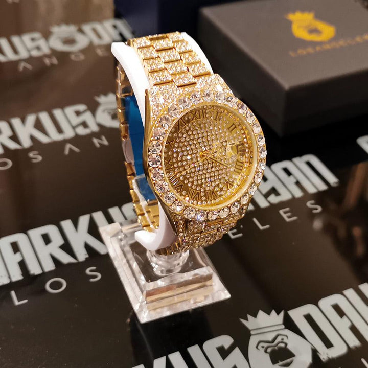 Iced Diamond Watch Big Ferrari 18K Gold - Markus Dayan