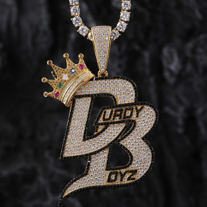 Iced Durdy Boyz Pendant Colorful 14K Gold Plated - Markus Dayan