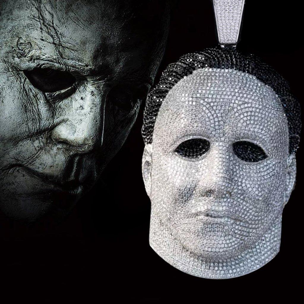 Iced Michael Myers Custom Halloween Mask Pendant - Markus Dayan