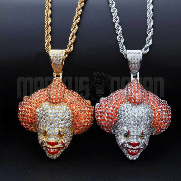 Iced Pennywise Clown Pendant 14K Gold - Markus Dayan