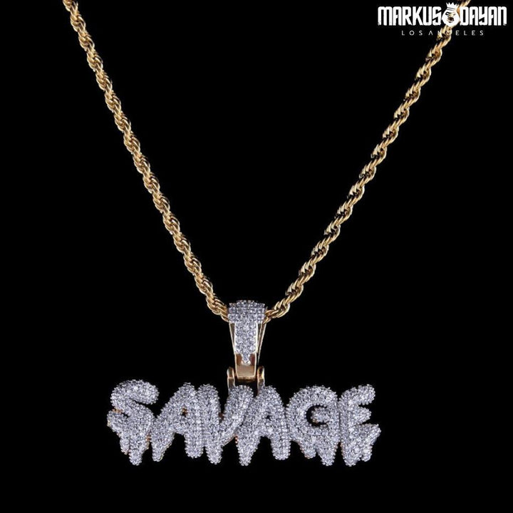Iced Savage Pendant 18K Gold - Markus Dayan