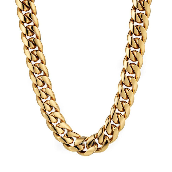 Miami Cuban Link Chain Stainless Steel 18K Gold - Markus Dayan