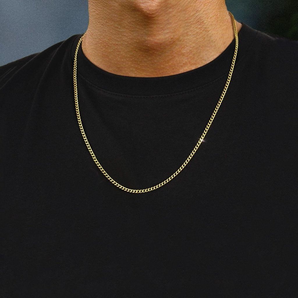 Micro Cuban in Yellow Gold 3mm – Markus Dayan