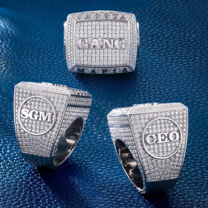 S925 Moissanite Diamond Personalized Logo Custom Ring - Markus Dayan
