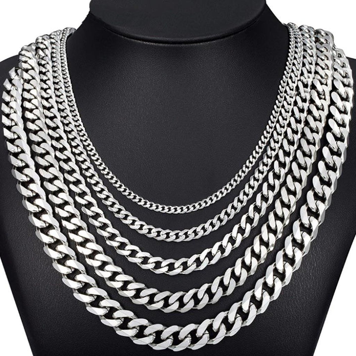 Stainless Miami Cuban Link Chain 3/5/7/9/11mm 18K Gold - Markus Dayan